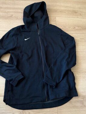 Nike Dri-Fit Showtime Hoodie Men XL Full Zip Black Tech Jacket Sweater Gym Ball